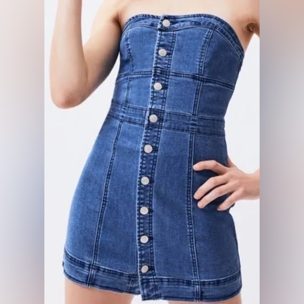 PacSun Blue Denim Dress